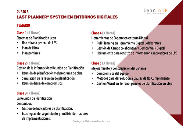 LCPQ - Programa Lean Construction Professional Qualification® - Online Pregrabado