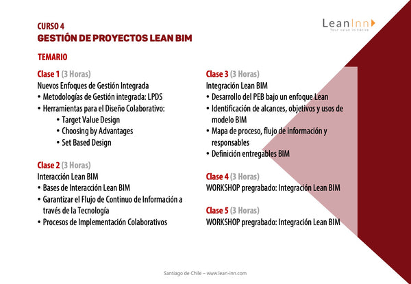 LCPQ - Programa Lean Construction Professional Qualification® - Online Pregrabado