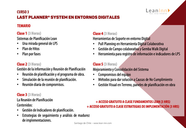 LCPQ3X - Curso Last Planner® System en Entornos Digitales (Pregrabado)