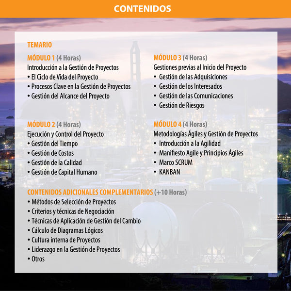 CURSO DE FORMACIÓN PROJECT MANAGEMENT